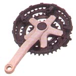 Triple chainwheel and crank